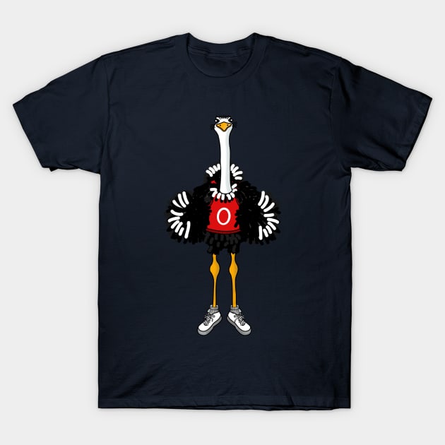 Sporty ostrich T-Shirt by SnailAndCo